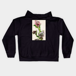 Calla Lillies in Watercolor Kids Hoodie